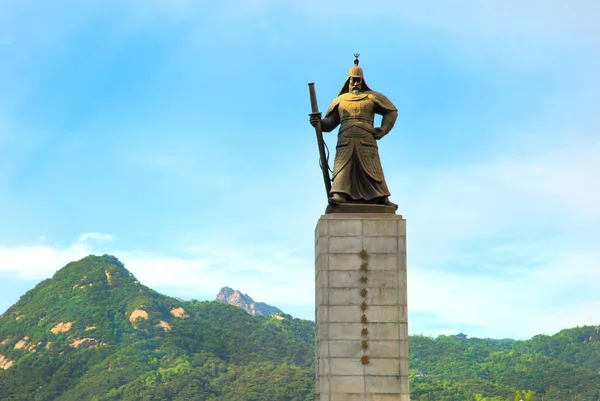 Statue of Admiral Yi Sun-sin at Gwanghwamun Square in Seoul, south Korea