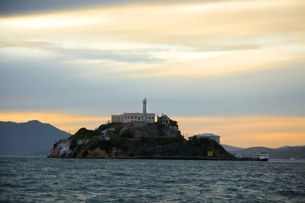 Insel Alcatraz Der Bucht Von San Francisco Den Vereinigten Staaten — Stockfoto