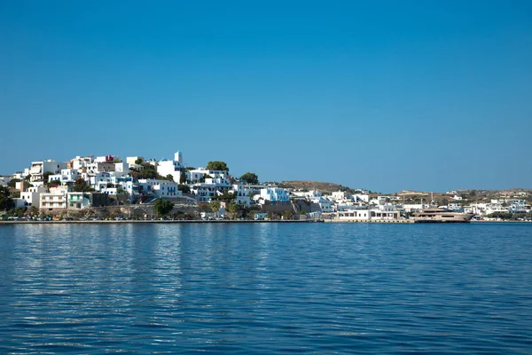 Prachtig Uitzicht Van Adamantas Dorp Milos Eiland Cycladische Griekenland — Stockfoto