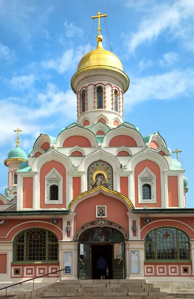 Catedral Kazán Una Iglesia Ortodoxa Rusa Situada Esquina Noreste Plaza — Foto de Stock