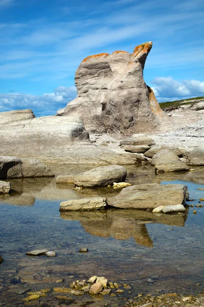 Wunderschöne Landschaft Bei Ebbe Bei Grande Ile Nationalpark Mingan Archipel — Stockfoto