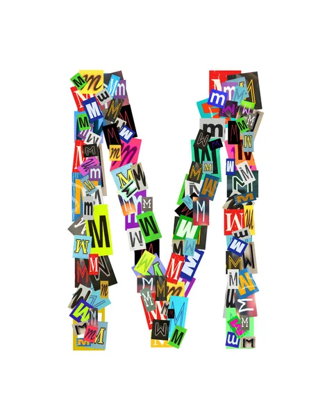 Alphabet Collection Capital Letter Being Formed Collage Smaller Images Both — Stock Photo, Image