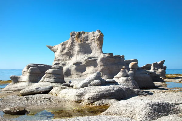 Piękny Krajobraz Grande Ile Mingan Archipelago Park Narodowy Rezerwy Quebec — Zdjęcie stockowe