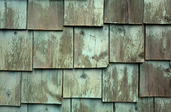 Grunge Groen Grijs Tegels Muur Van Een Oud Huis — Stockfoto