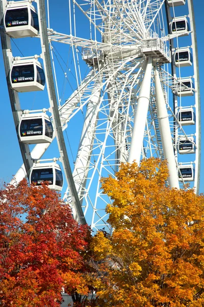 Montreal Canada October 2018 Great Wheel Montreal His Panoramic View — Stock Photo, Image