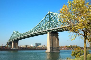 Jacques Cartier köprü Montreal görünümünü Kanada'da Quebec eyaletinde