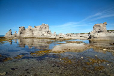 Le chateau adlı grande Ile Mingan Adalar Milli Parkı rezerv Quebec Kanada