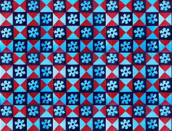 Fotografia Azulejos Tradicionais Portugueses Com Flores Vermelho Azul Pálido — Fotografia de Stock