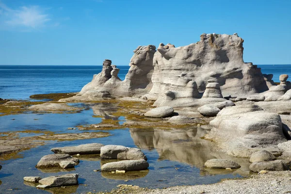 Chateau Grande Ile Mingan Archipelago National Park Reserve Quebec Canada — Stock Photo, Image