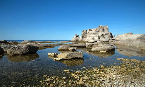 Chateau Grande Ile Reserva Parque Nacional Arquipélago Mingan Quebec Canadá — Fotografia de Stock