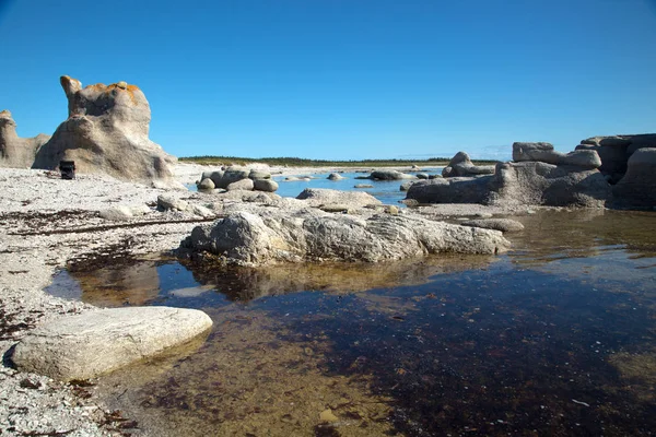 Beautiful Landscape Grande Ile Mingan Archipelago National Park Reserve Quebec — Stock Photo, Image