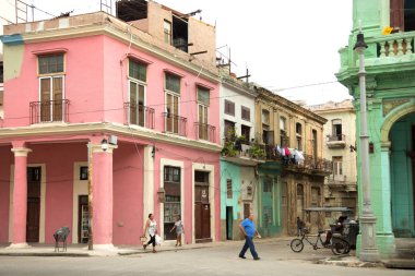 Havana-Küba-Aralık 5, 2018: Centro Habana Havana ve en yüksek nüfus yoğunluğu daha küçük Belediyesi. 450 yıl önce kentin altyapı ağır 1990'larda kötüleşti