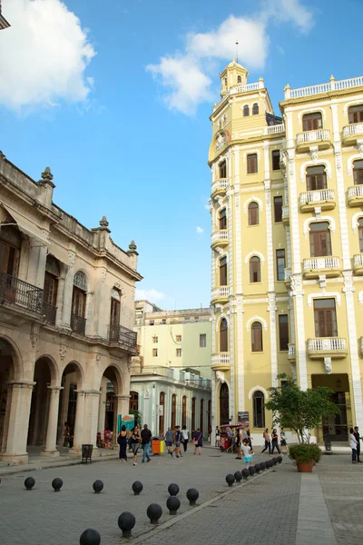 Havana Cuba Dec 2018 Plaza Vieja Havana Cuba Complexo Arquitetônico — Fotografia de Stock