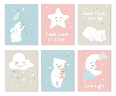 İskandinav tarzı bebek odası posterleri, bebek odası için mükemmel, bebek hediye kartları, davetiye, iç tasarım, çocuklar giyer, baskı tasarımı