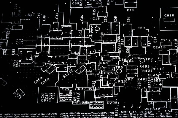 Abstract Close Mainboard Fundo Computador Eletrônico Placa Lógica Placa Mãe — Fotografia de Stock