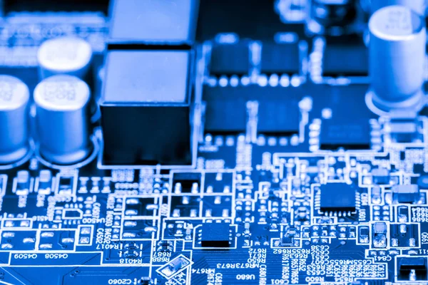 Abstract Mainboard Elektronik Bilgisayar Arka Planı Kapat Mantık Kurulu Cpu — Stok fotoğraf