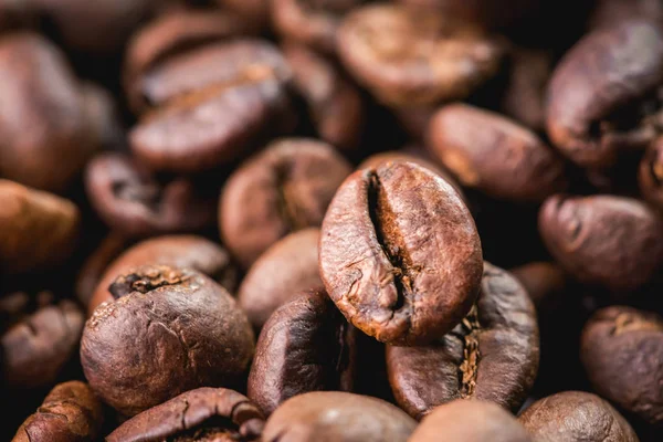 Chicchi Caffè Sono Sfondo — Foto Stock