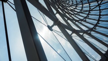 Soyut binalar mimari arka plan.