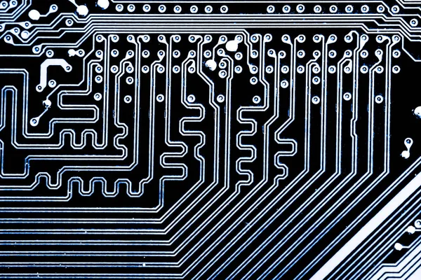 Astratto Primo Piano Mainboard Sfondo Del Computer Elettronico Scheda Logica — Foto Stock