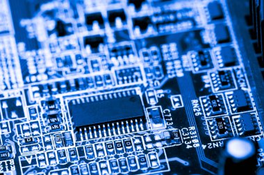 Abstract, Mainboard elektronik bilgisayar arka planı kapat. (mantık kurulu, cpu anakart, ana masa, sistem kartına, mobo)