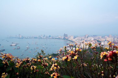 En güzel bakış açısı Pattaya Beach Pattaya City Chonburi, Thailand.