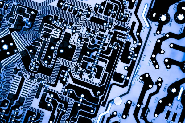 Abstract Close Van Elektronische Mainboard Achtergrond Van Computer Printplaat Cpu — Stockfoto