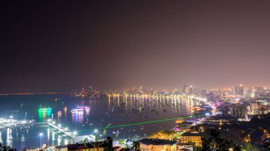 En güzel bakış açısı Pattaya Beach Pattaya City Chonburi, Thailand.