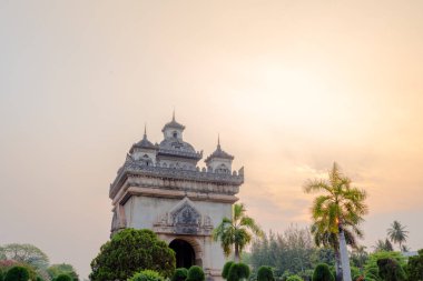 Pha Luang tapınak Vientiane, Laos, güzel mimari