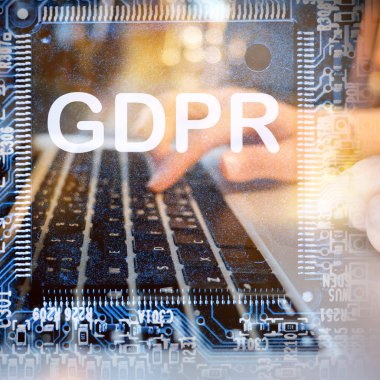 Abstract, Mainboard elektronik bilgisayar arka planı kapat. (Gdpr, genel veri koruma yönetmeliği)