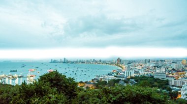 En güzel bakış açısı Pattaya Beach Pattaya City Chonburi, Thailand.