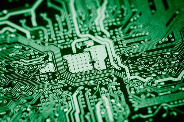 Abstract Close Van Elektronische Mainboard Achtergrond Van Computer Printplaat Cpu — Stockfoto