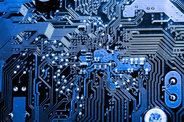 Abstract Close Van Elektronische Mainboard Achtergrond Van Computer Printplaat Cpu — Stockfoto