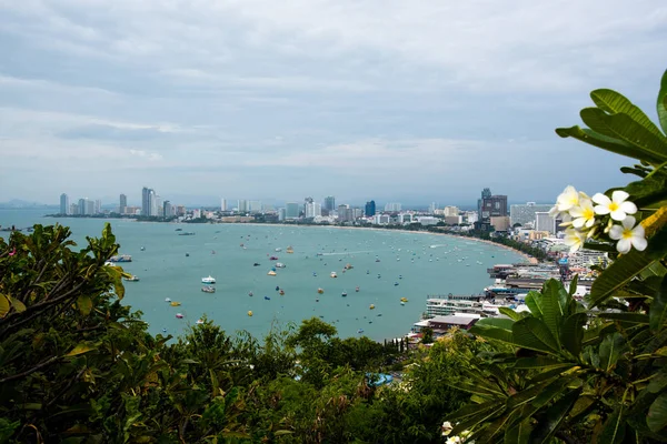 Nejkrásnější Vyhlídka Pattaya Pláže Pattaya City Chon Buri Thajsko — Stock fotografie