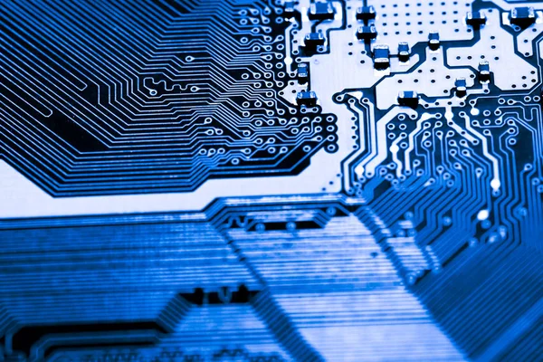 Abstract Close Van Elektronische Mainboard Achtergrond Van Computer Printplaat Cpu — Stockfoto