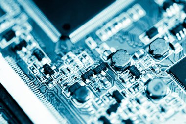 Abstract, Mainboard elektronik bilgisayar arka planı kapat. (mantık kurulu, cpu anakart, ana masa, sistem kartına, mobo)