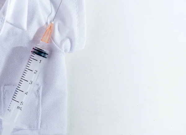 hypodermic needle(injection needle) on white background