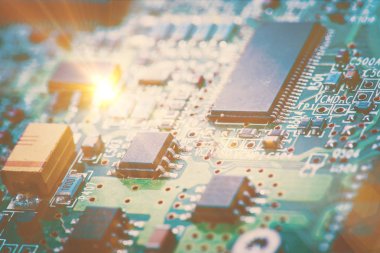 Abstract, Mainboard elektronik bilgisayar arka planı kapat. (mantık kurulu, cpu anakart, ana masa, sistem kartına, mobo)