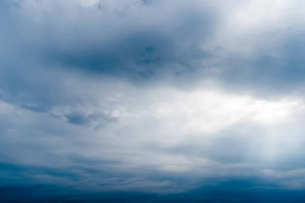 Nubi Buie Tempesta Con Sfondo Nuvole Scure Prima Temporale — Foto Stock