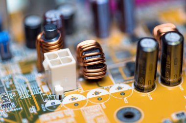 Abstract, Mainboard elektronik bilgisayar arka planı kapat. (mantık kurulu, cpu anakart, ana masa, sistem kartına, mobo)