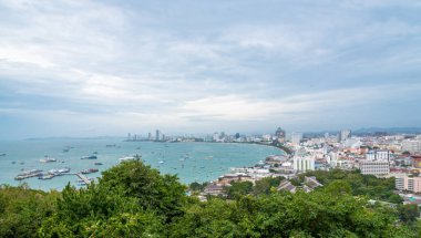 En güzel bakış açısı Pattaya Beach Pattaya City Chonburi, Thailand.