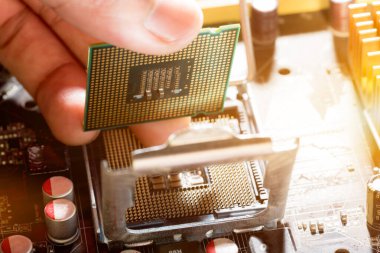 Abstract, Mainboard elektronik bilgisayar arka planı kapat. (mantık kurulu, cpu anakart, ana masa, sistem kartına, mobo)