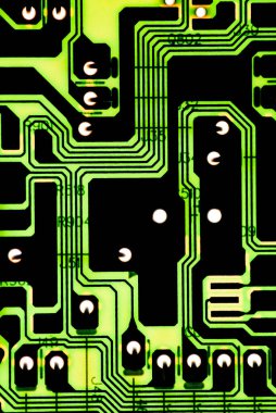 Özet olarak, anakart elektronik arkaplanı kapat. (mantık kartı, Cpu ana kartı, devre, sistem kartı, mobo)