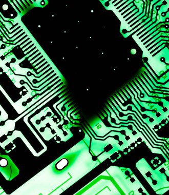Özet olarak, anakart elektronik arkaplanı kapat. (mantık kartı, Cpu ana kartı, devre, sistem kartı, mobo)