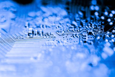 Özet olarak, anakart elektronik arkaplanı kapat. (mantık kartı, Cpu ana kartı, devre, sistem kartı, mobo)