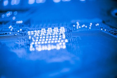 Abstract, Mainboard elektronik bilgisayar arka planı kapat. (Çok, şeylerin Internet)