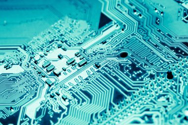Abstract, Mainboard elektronik bilgisayar arka planı kapat. (Çok, şeylerin Internet)