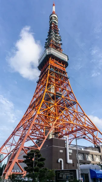 Tokyo Japan August 2018 Tokyo Tower Cloudy Summer Day — Stock Photo, Image