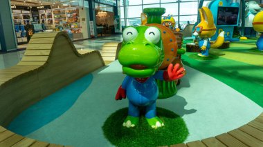 Güney Kore, Seul 'deki Incheon Uluslararası Havalimanı' nda çocuk parkı.