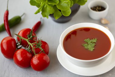 Çorba, domates, domates çorbası.