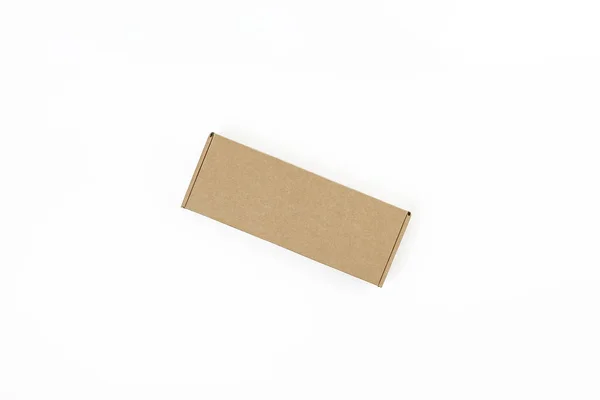 Cardboard Box Isolated White Background — Stock Photo, Image